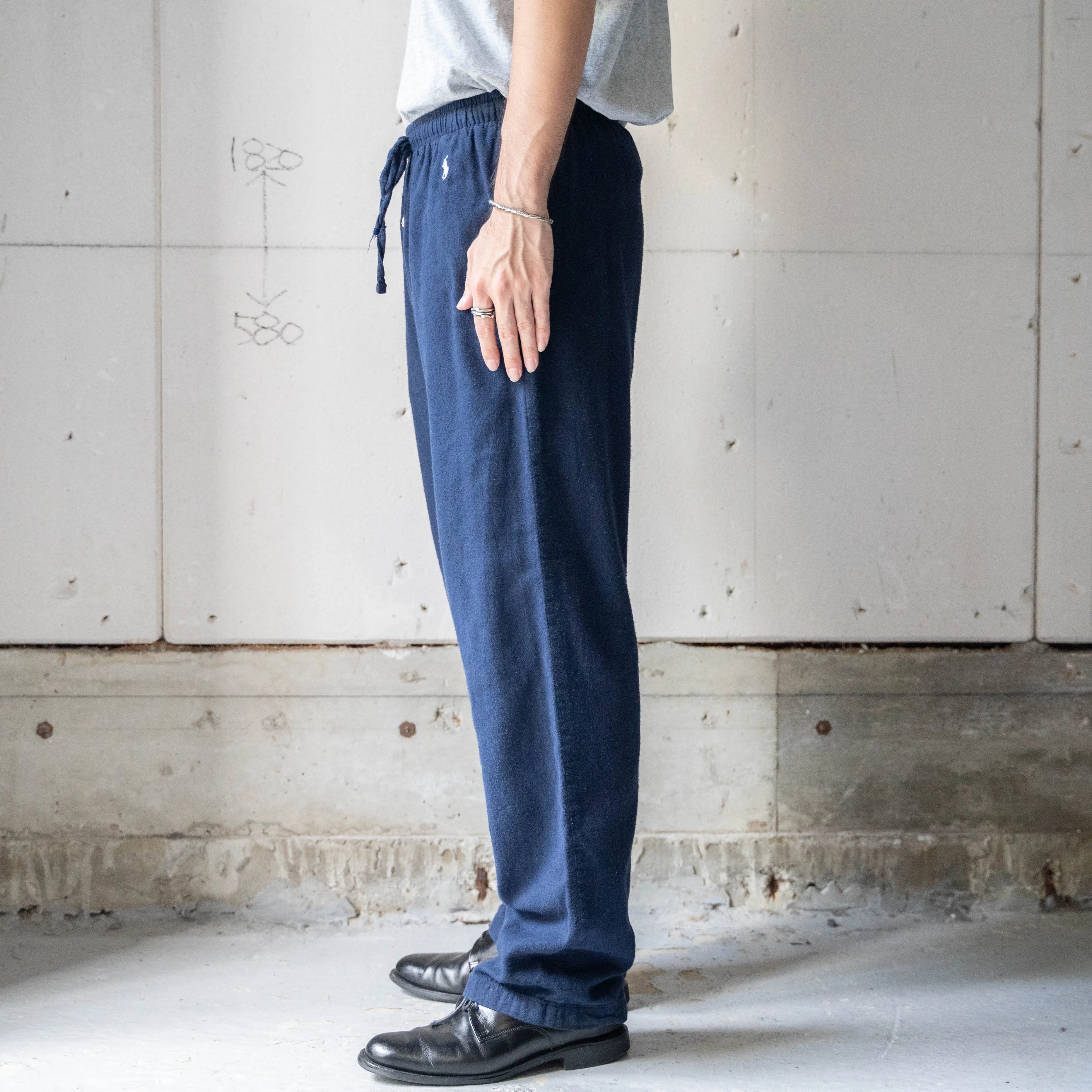 1990-00s 'POLO Ralph Lauren' navy color  pajama pants