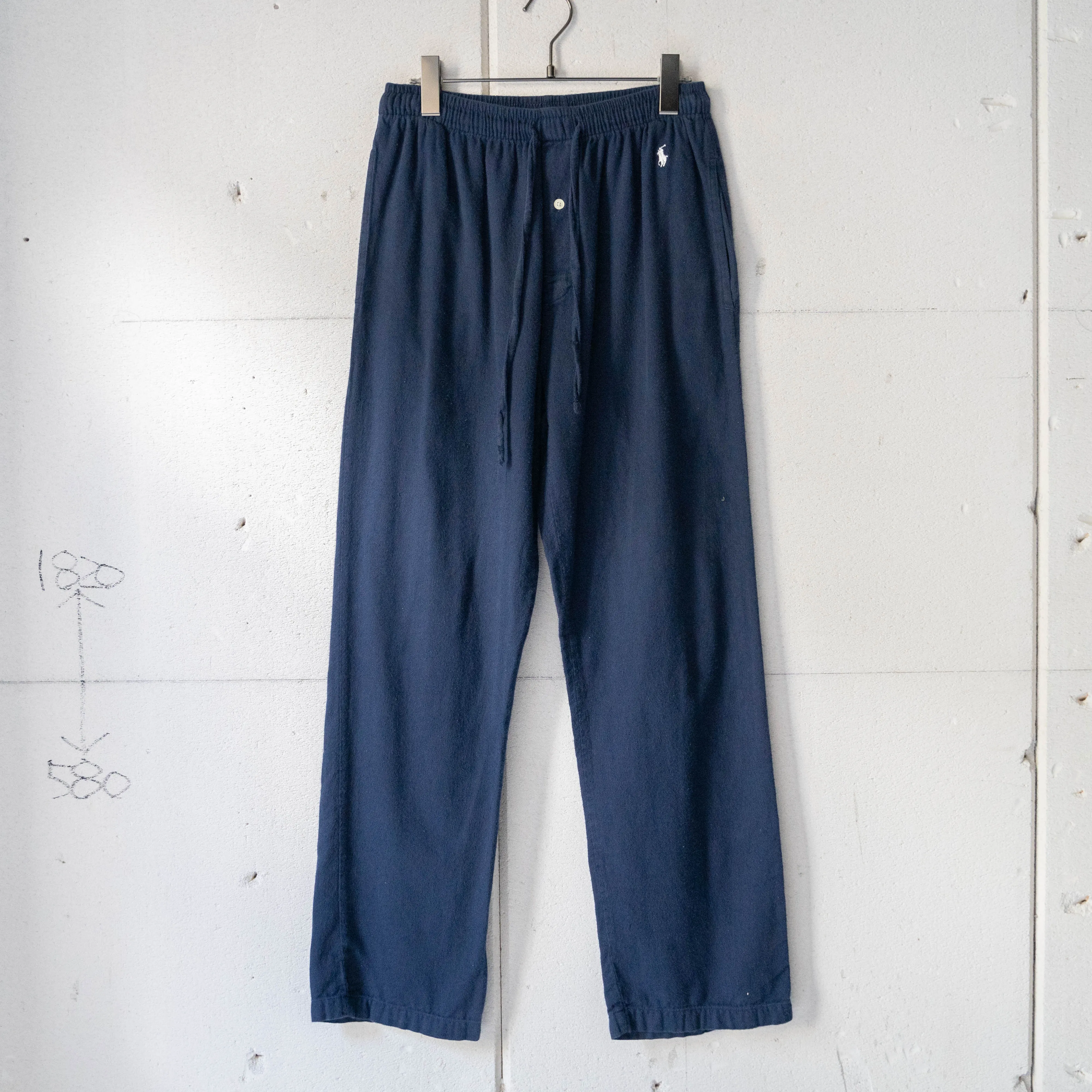 1990-00s 'POLO Ralph Lauren' navy color  pajama pants