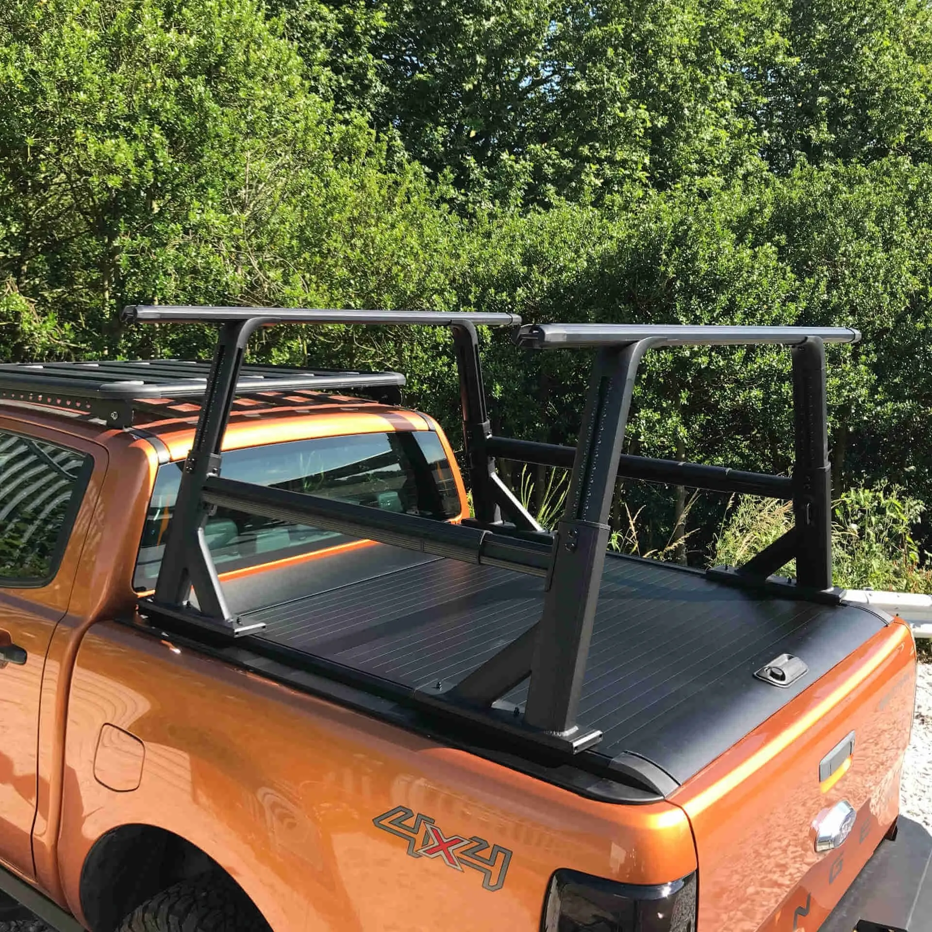 Adaptable Adjustable Cargo Rack fits with or without a Roll & Lock