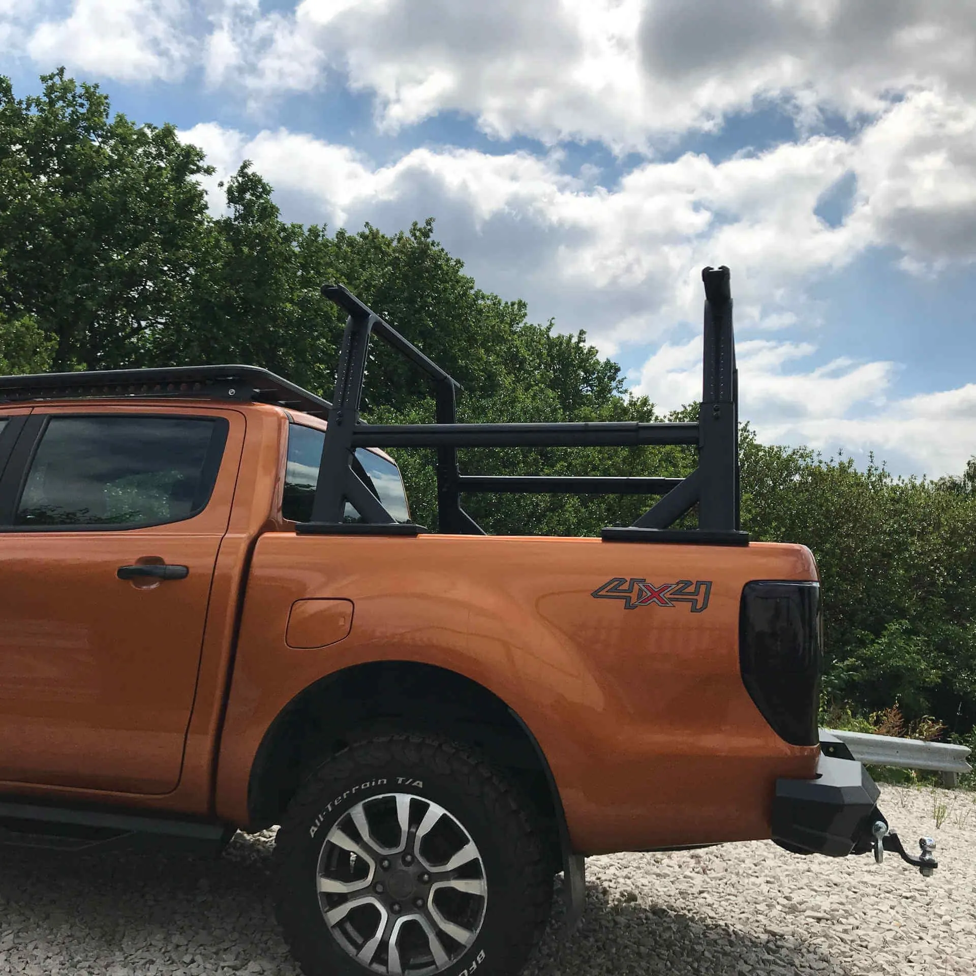 Adaptable Adjustable Cargo Rack fits with or without a Roll & Lock