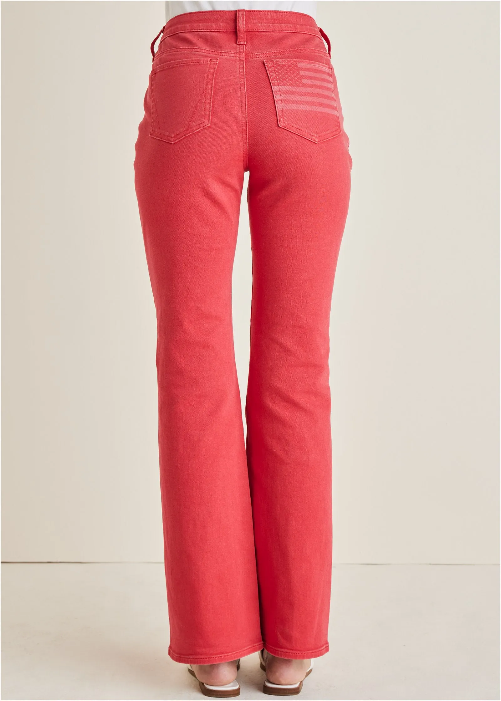 Americana Bootcut Jeans  - Scarlet