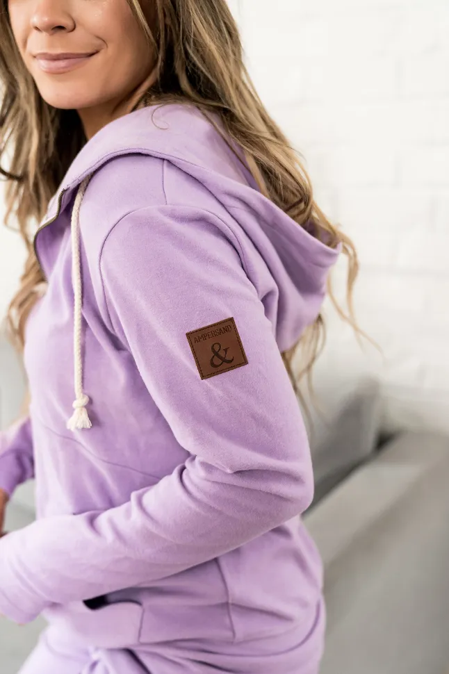 Ampersand Avenue Fullzip Sweatshirt Performance Fleece - Wisteria