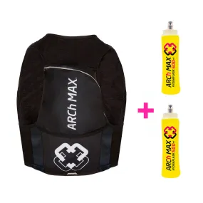 ARCh MAX Hydration Vest 8L Unisex Black   2 Hydraflask 500ml