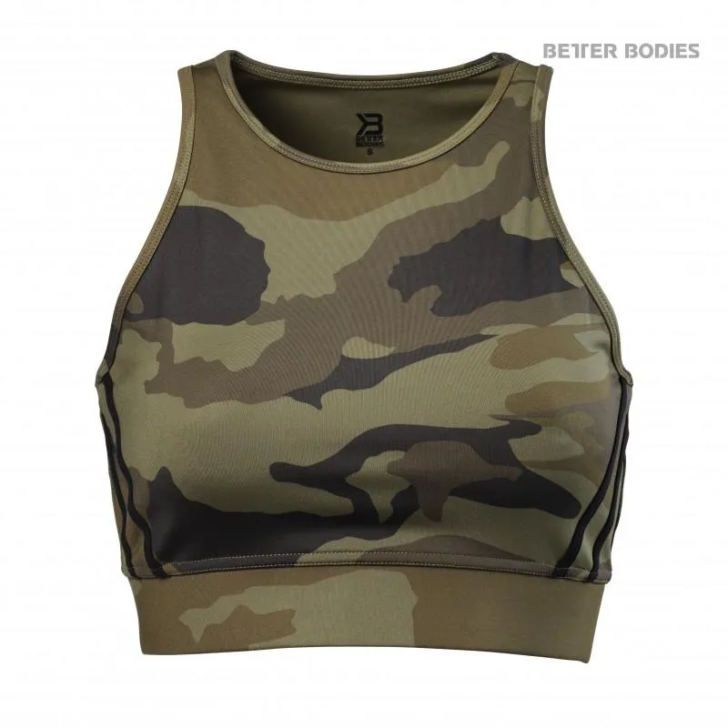 Better Bodies Chelsea Halter - Dark Green Camo