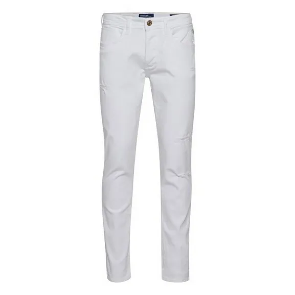 Blend men's white denim trousers Jet Fit Destroy 20713652 200287 white