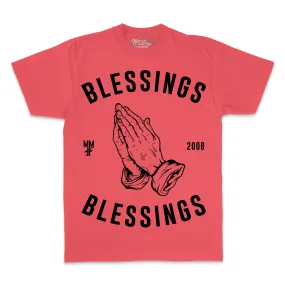 Blessings on Blessings - Coral T-Shirt