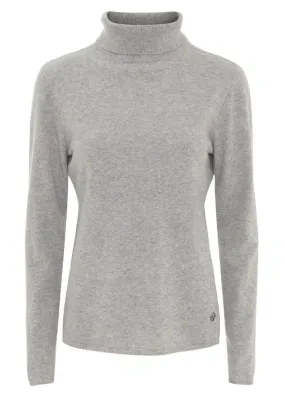 BTF CPH Cashmere Turtleneck - Light Grey Melange