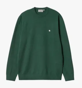 Carhartt WIP Madison Crewneck Sweater - Park/Wax