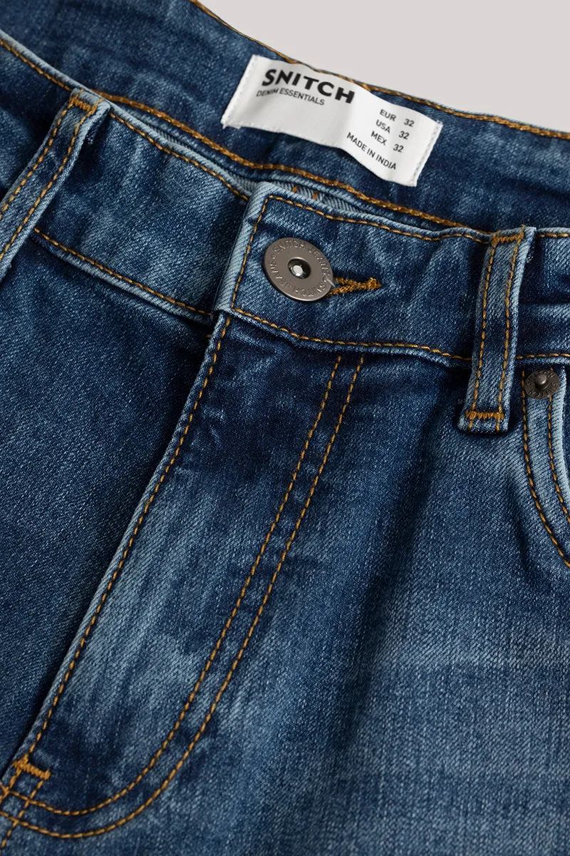 Cascade Washed Blue Comfort Fit Jeans