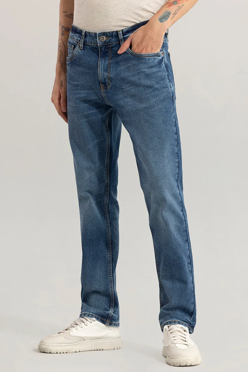 Cascade Washed Blue Comfort Fit Jeans