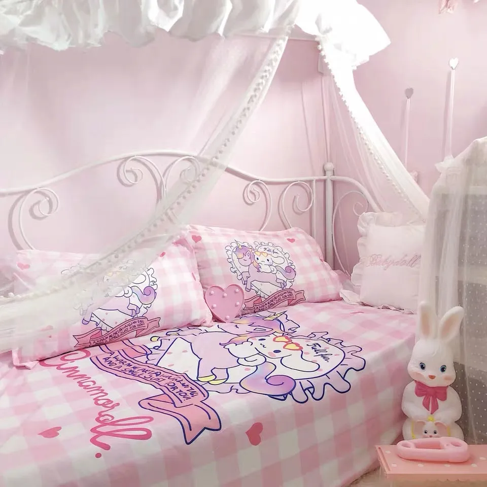 clearance Cinnamorolls unicorn bed linen