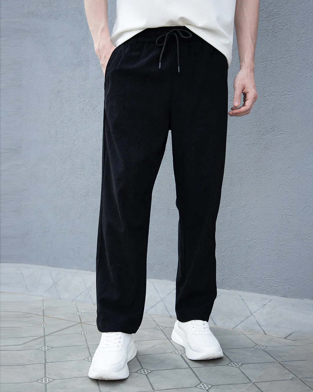 Coal Black Corduroy Pant