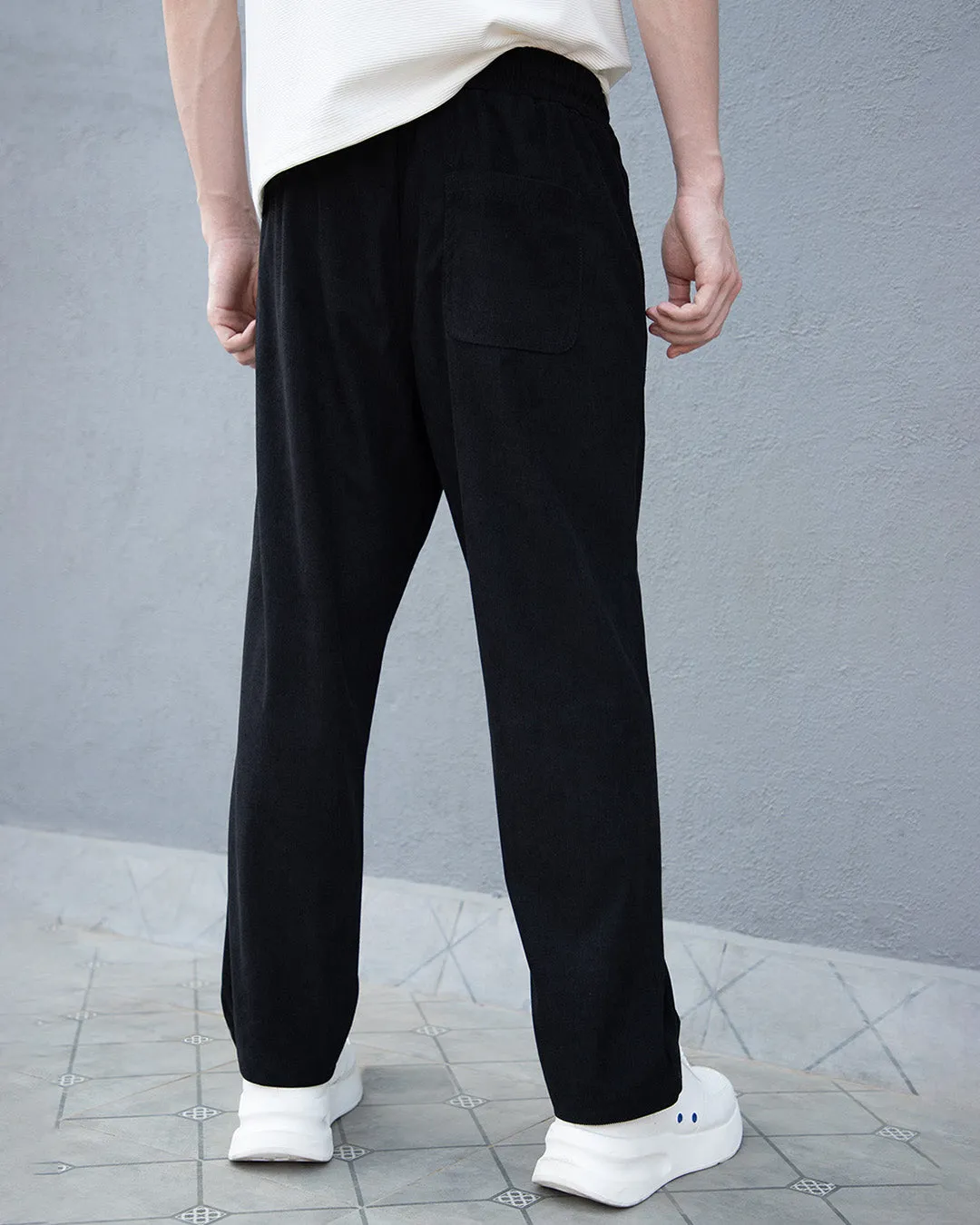 Coal Black Corduroy Pant