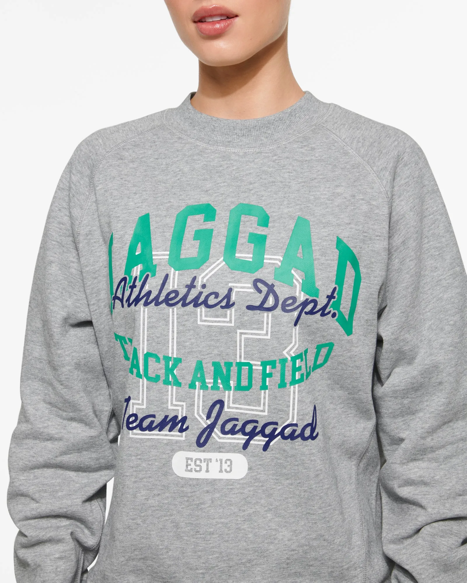 COURT RAGLAN SWEATER GREY