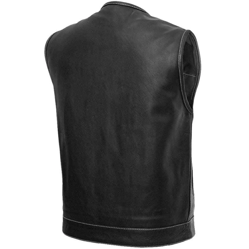 First Mfg Mens Bandit Concealment Leather Vest