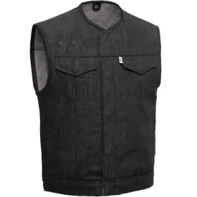 First Mfg Mens Murdock Denim Concealment Vest