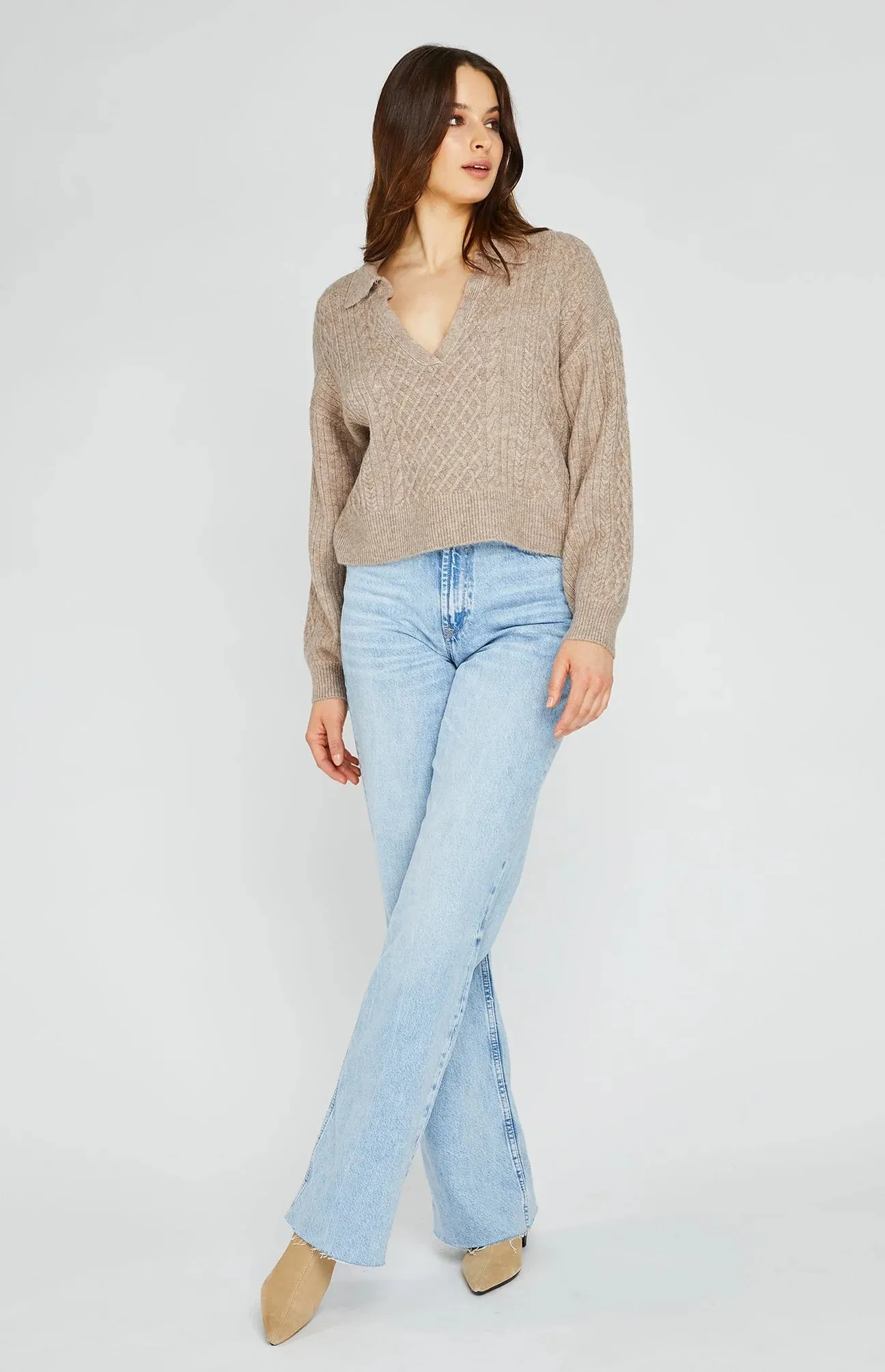 Gentle Fawn Napa Sweater | Heather Taupe