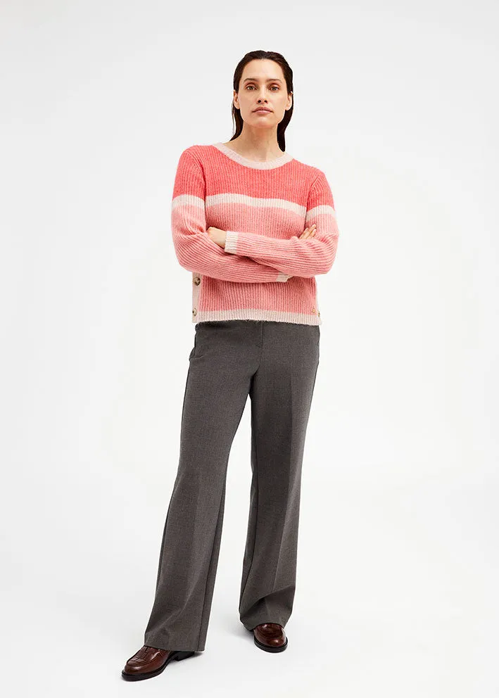 Gustav Shanne rib knit 50422 Sweater - Rose Coral Lantana