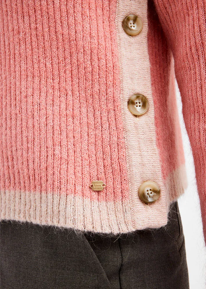 Gustav Shanne rib knit 50422 Sweater - Rose Coral Lantana