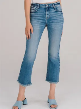 Hidden Jeans :  Happi High Rise Crop Flare