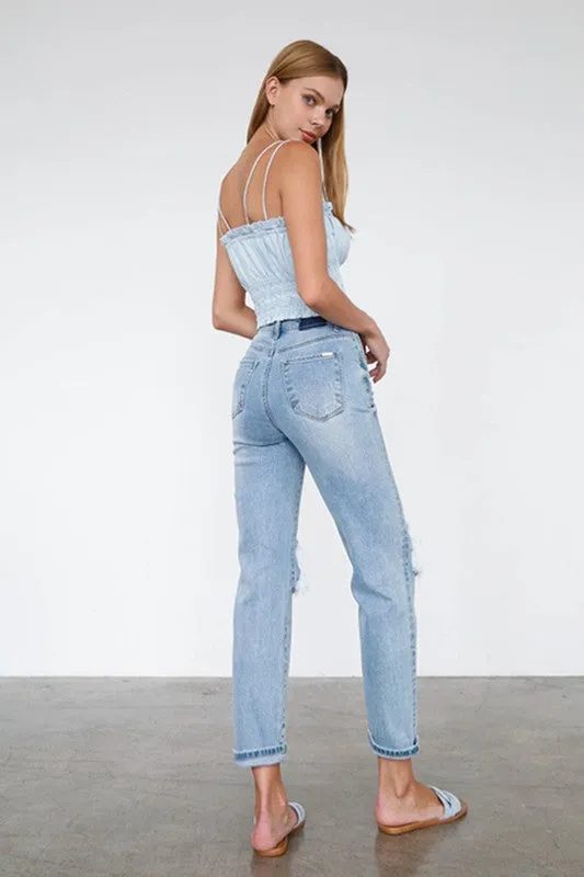 HIGH WAIST MOM JEANS