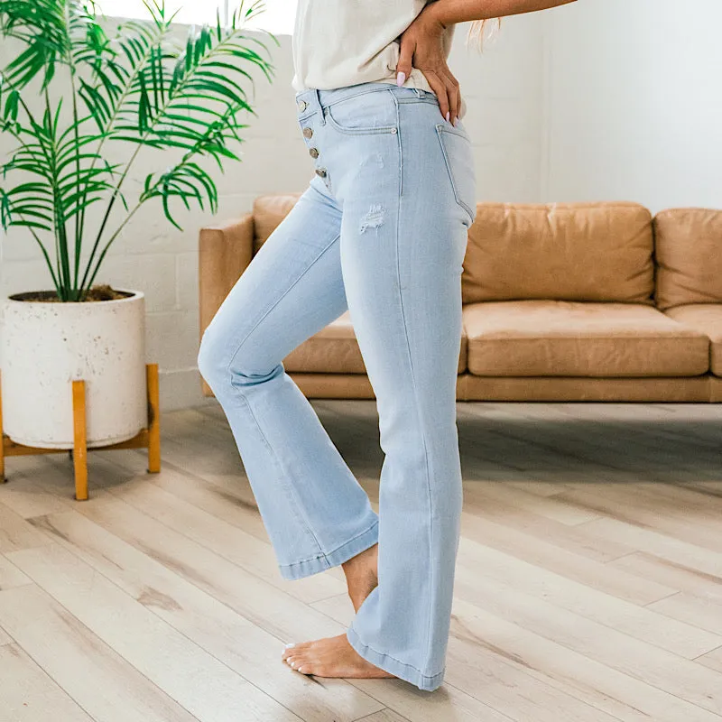 KanCan Jordan Mid Rise Flare Jeans - Petite