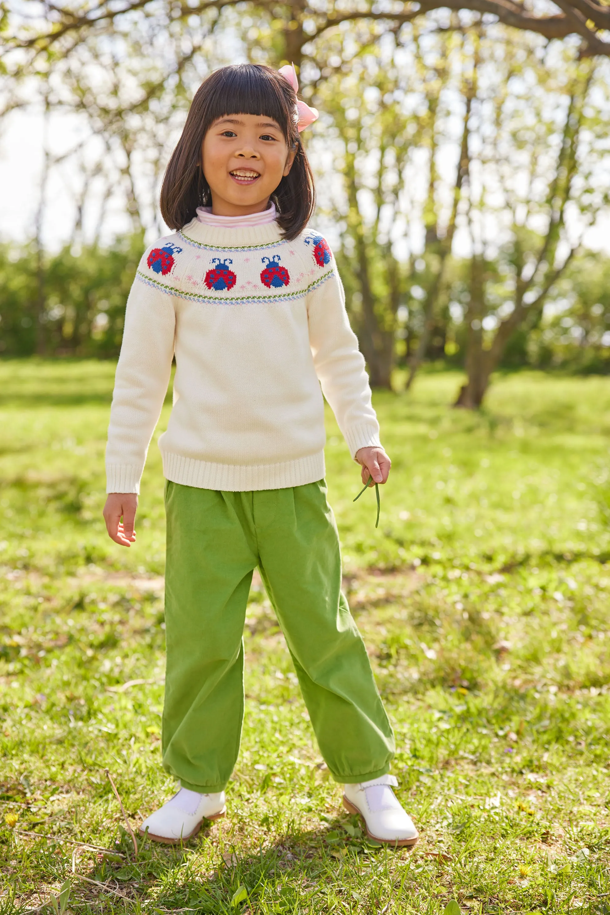 Lady Bug Fair Isle Sweater