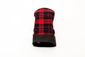 Leather and Wool Tartan Head Cover