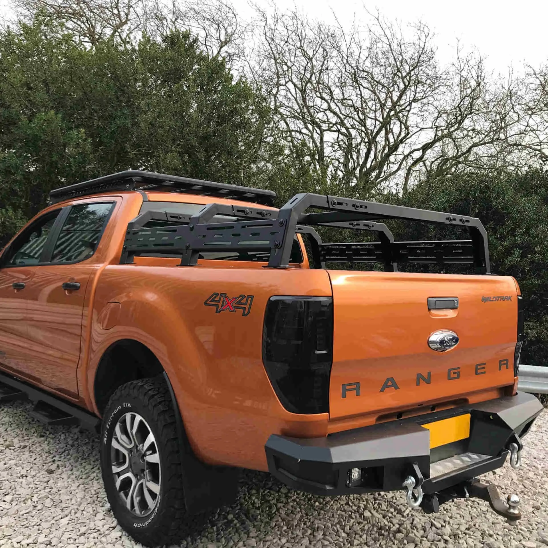 Low Height Adjustable Load Bed Roof Top Tent Cargo Rack for Ford Ranger 2012 