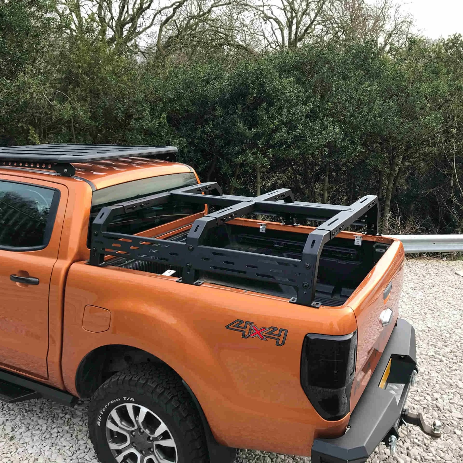 Low Height Adjustable Load Bed Roof Top Tent Cargo Rack for Ford Ranger 2022 