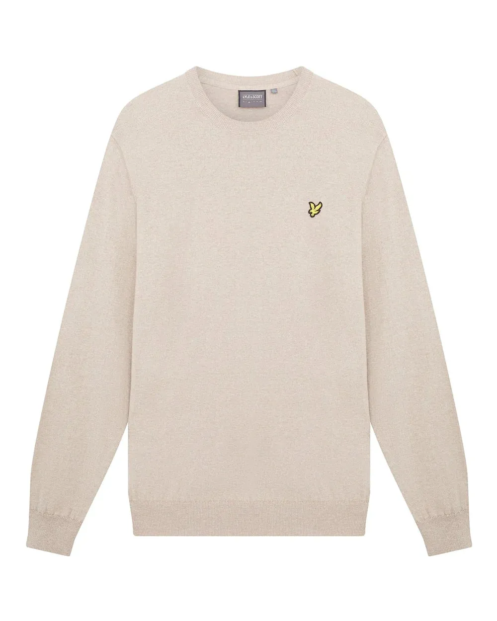 Lyle & Scott Golf Evolution Crew Knit Jumper - Warm Dust Marl