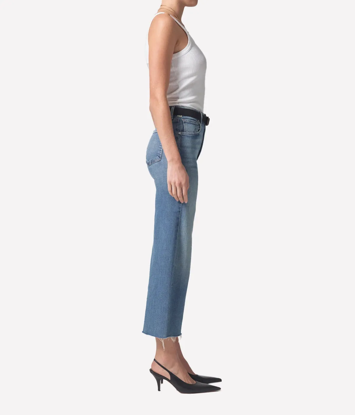 Lyra Crop Jean in Abliss