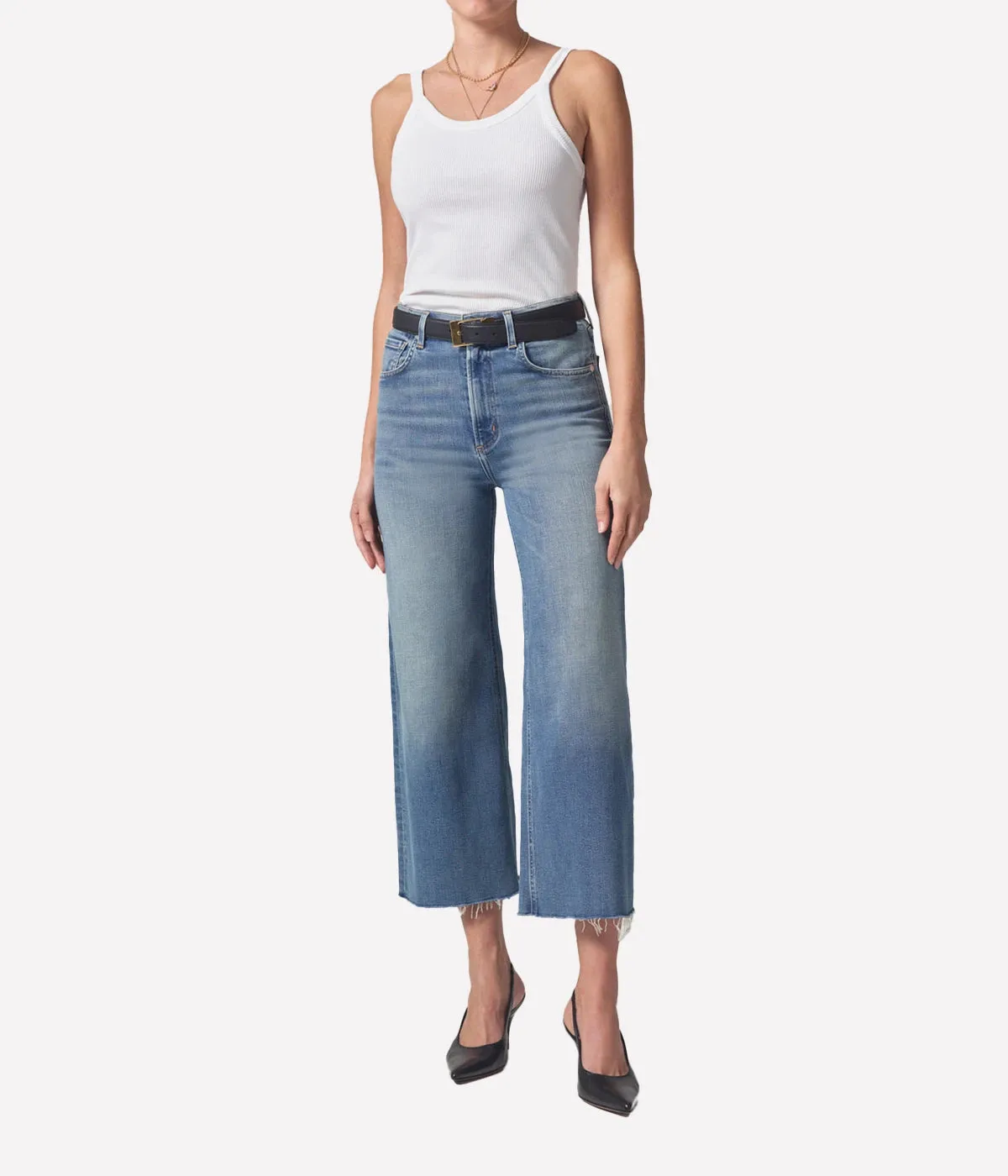 Lyra Crop Jean in Abliss