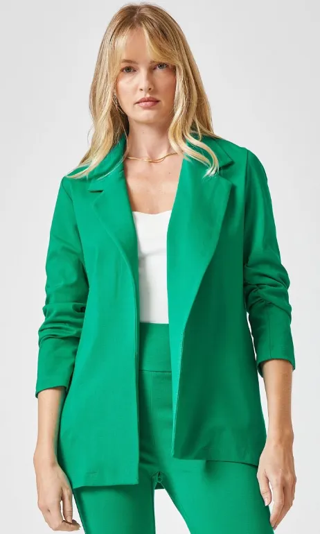 Magic 3/4 Sleeve Blazer - Kelly Green