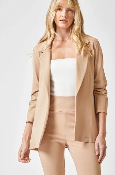 Magic 3/4 Sleeve Blazer - Khaki