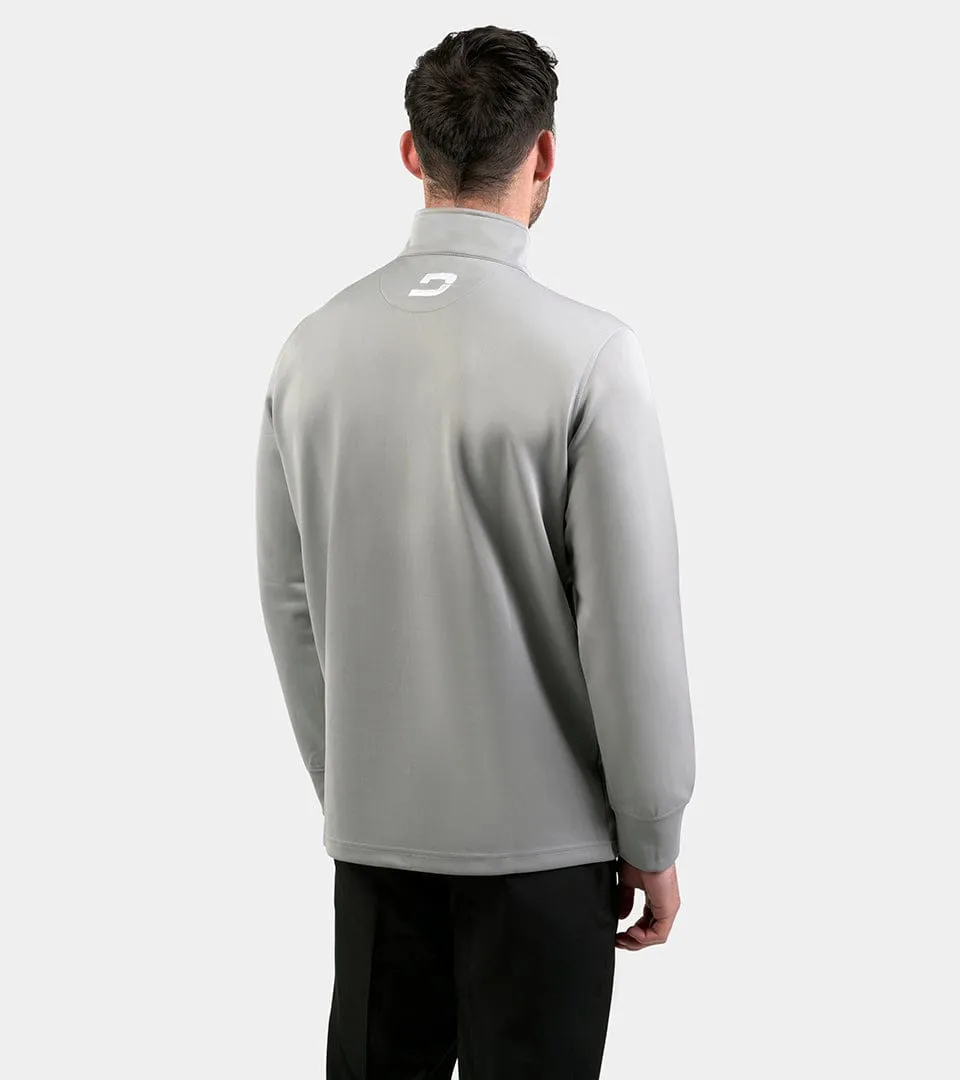 MEN'S ULTRA BLEND GOLF MIDLAYER 1/4 ZIP - LIGHT GREY