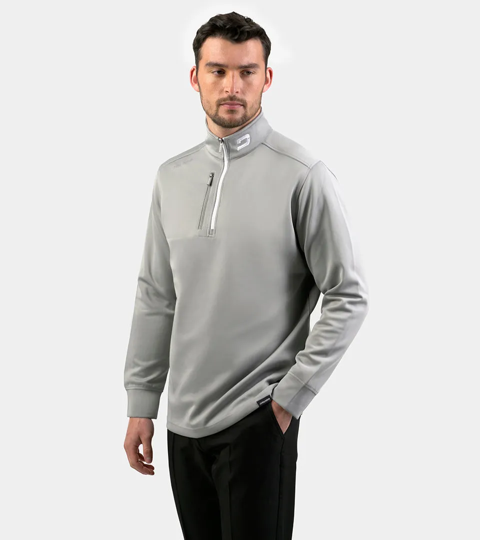 MEN'S ULTRA BLEND GOLF MIDLAYER 1/4 ZIP - LIGHT GREY