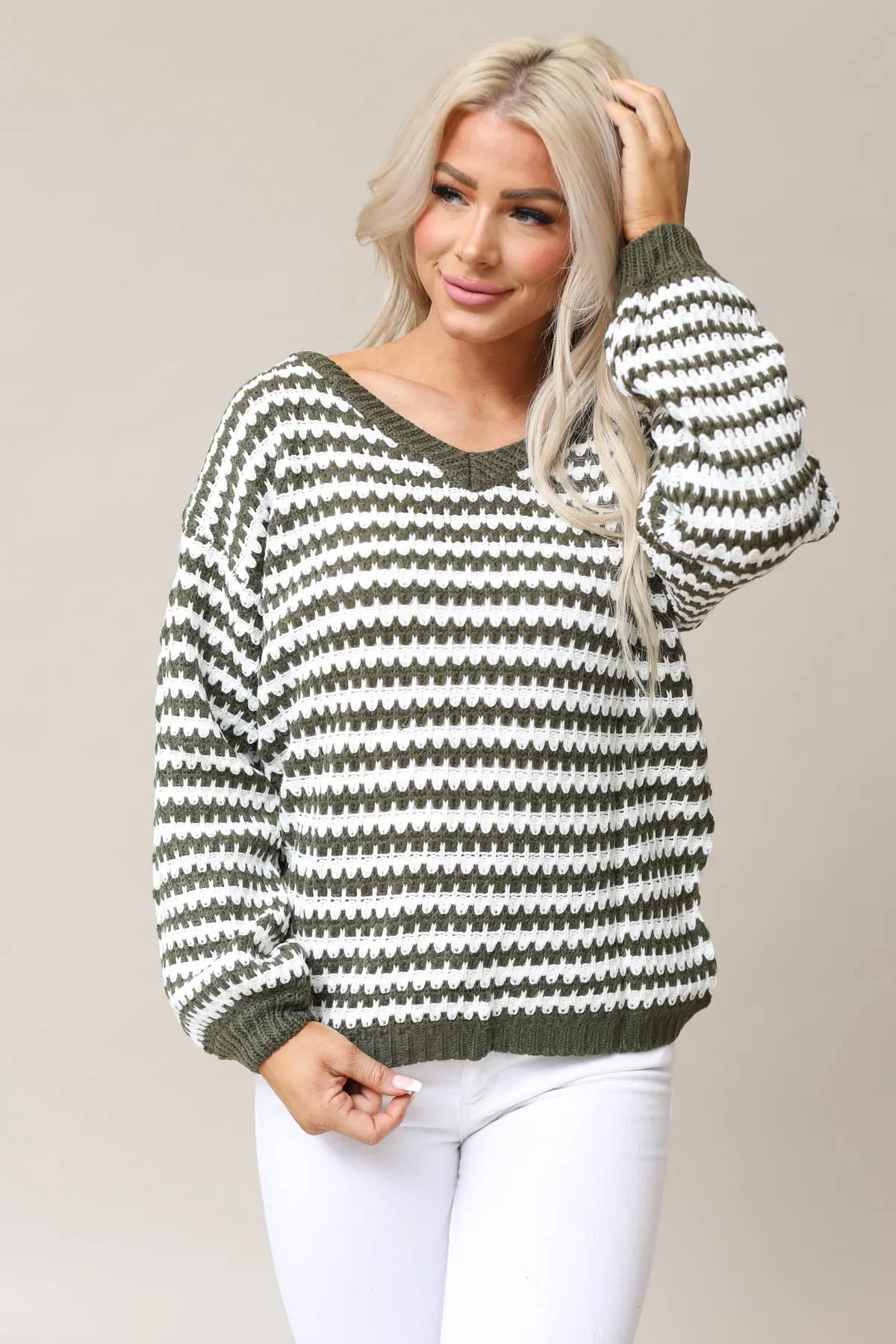 Mikol Stripe Sweater