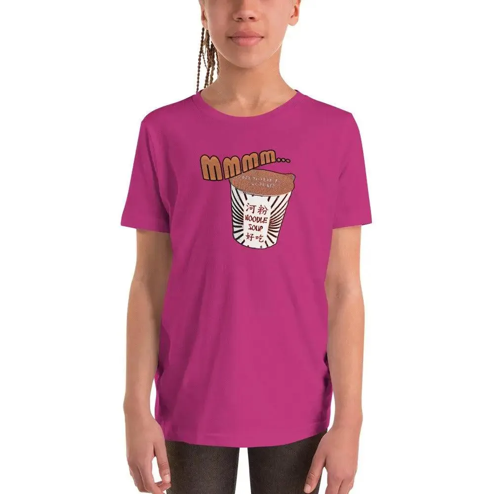 Mmm, Noodle Soup Youth Short Sleeve T-Shirt