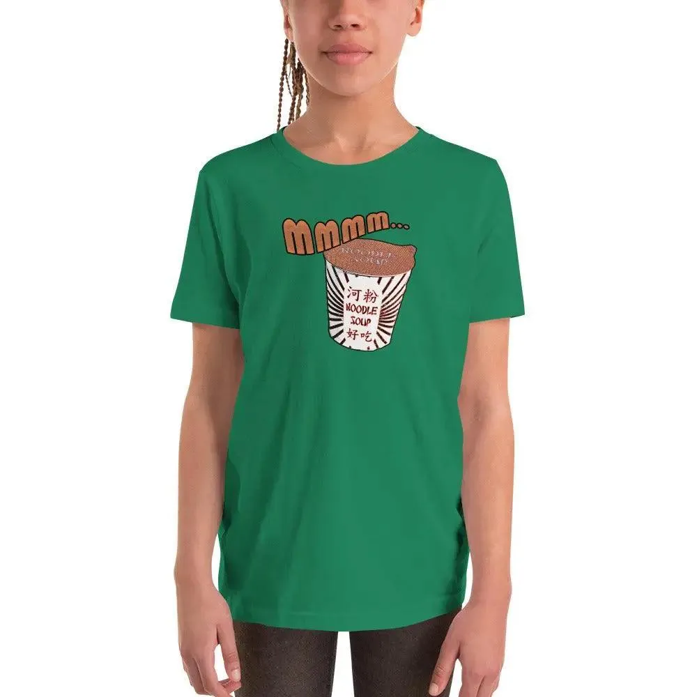 Mmm, Noodle Soup Youth Short Sleeve T-Shirt