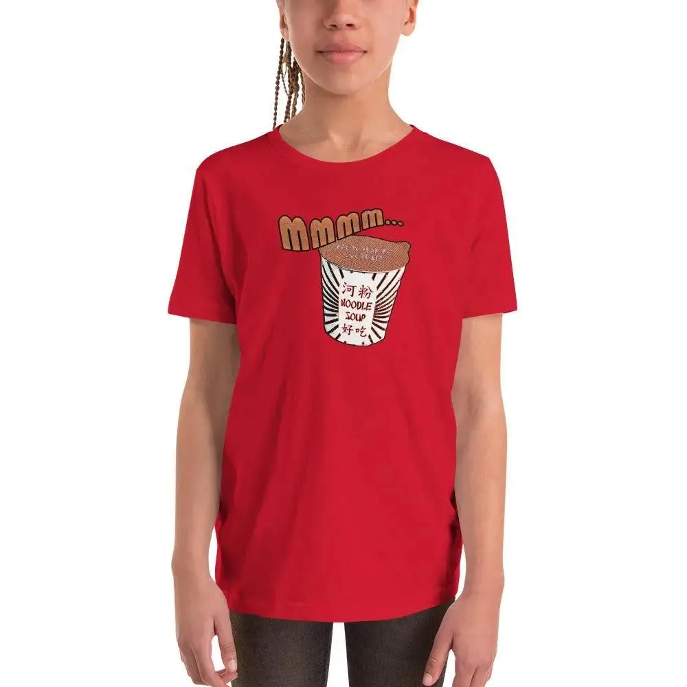 Mmm, Noodle Soup Youth Short Sleeve T-Shirt