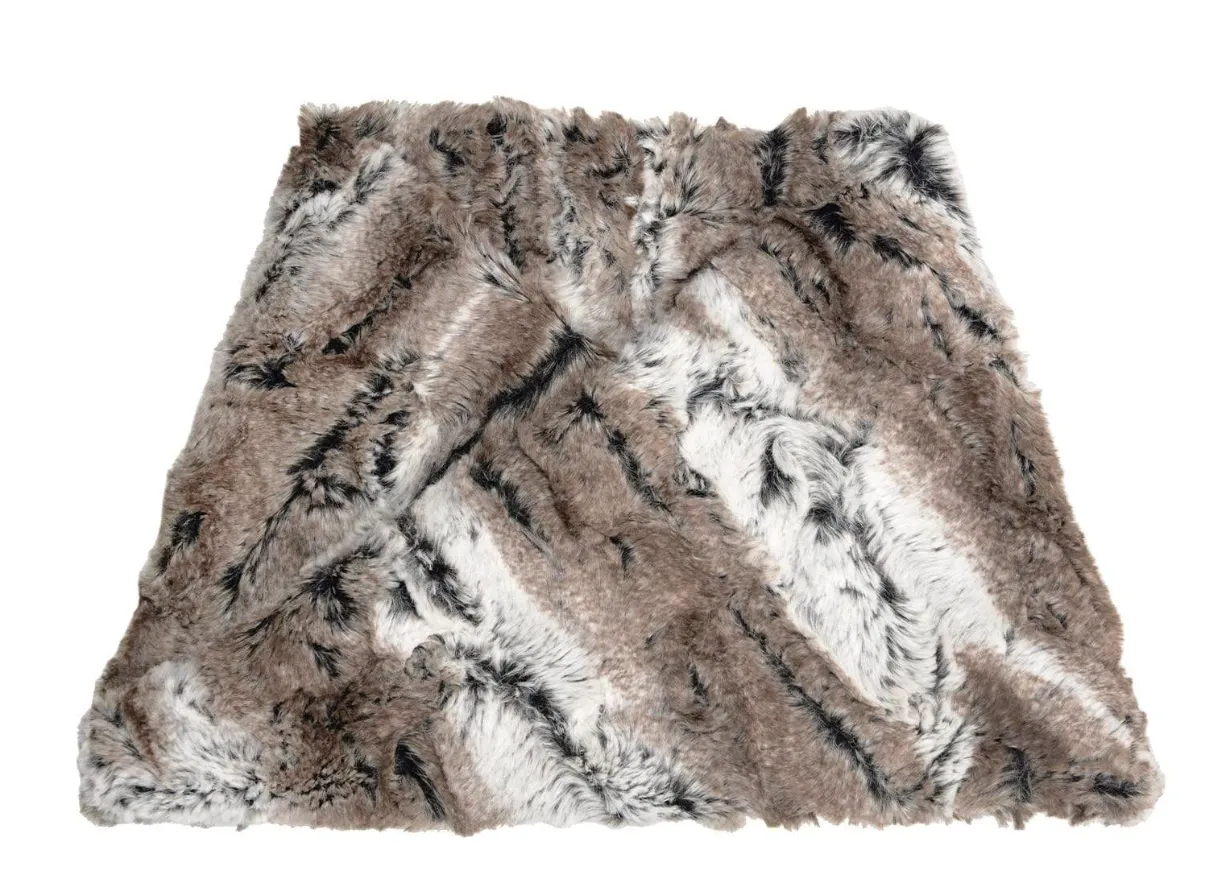 Pandemonium faux fur neck-warmer scarf