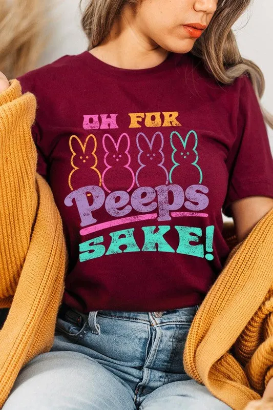 Peeps Sake Bunny Easters Graphic T Shirts