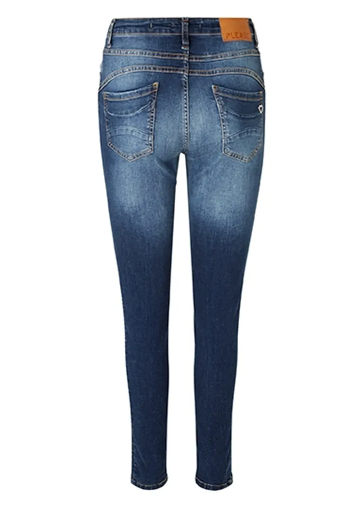 Please Skinny Classic Copenhagen Cut Jeans - Blue Denim