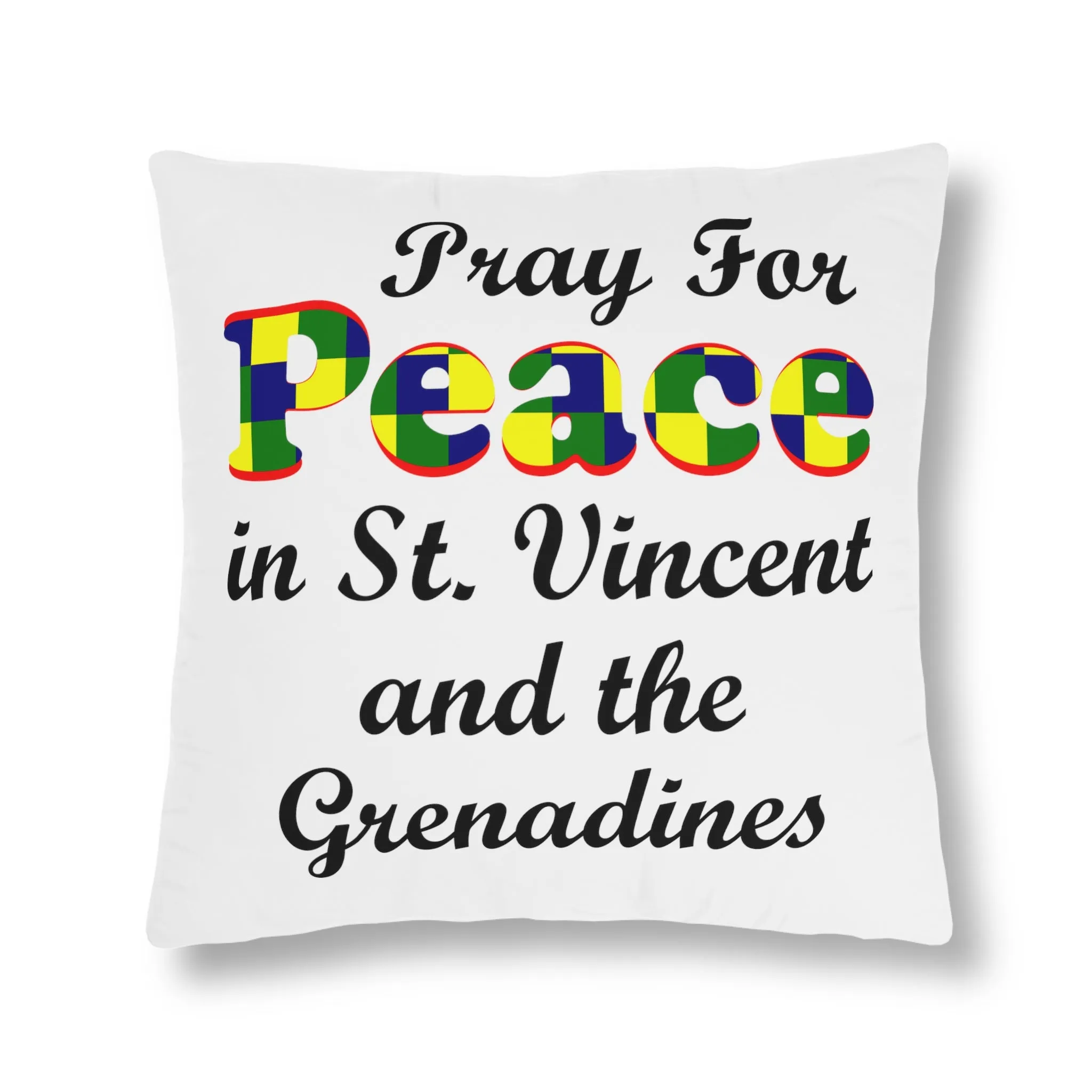 Pray For Peace in St. Vincent and the Grenadines Waterproof Pillow