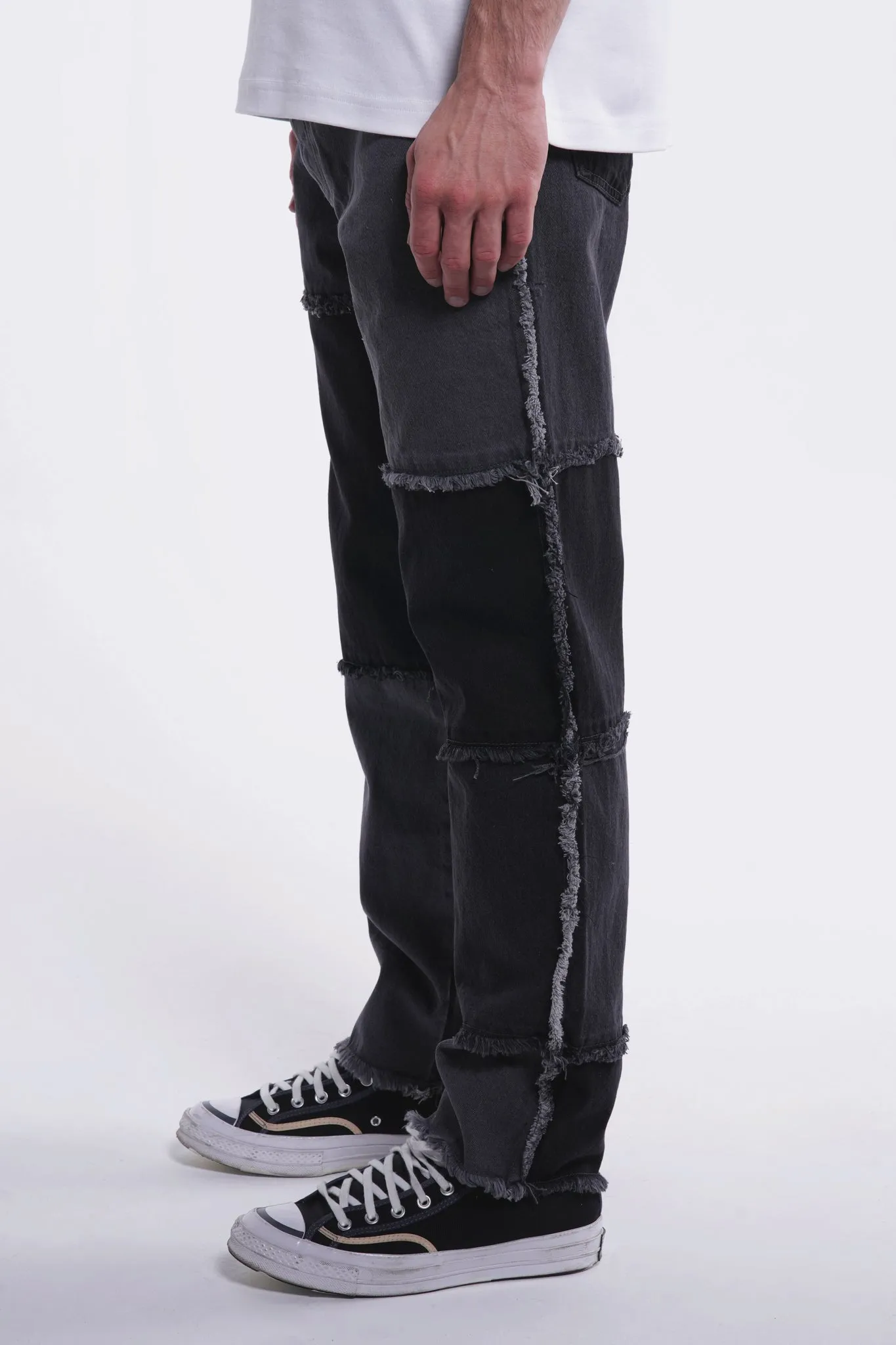 Premium Wide Fit Contrast Denim