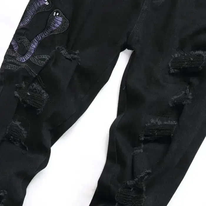 Python Black Denim: Unleash Your Urban Edge!