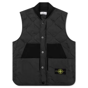 Quilted Nylon Vest - Lead Grey