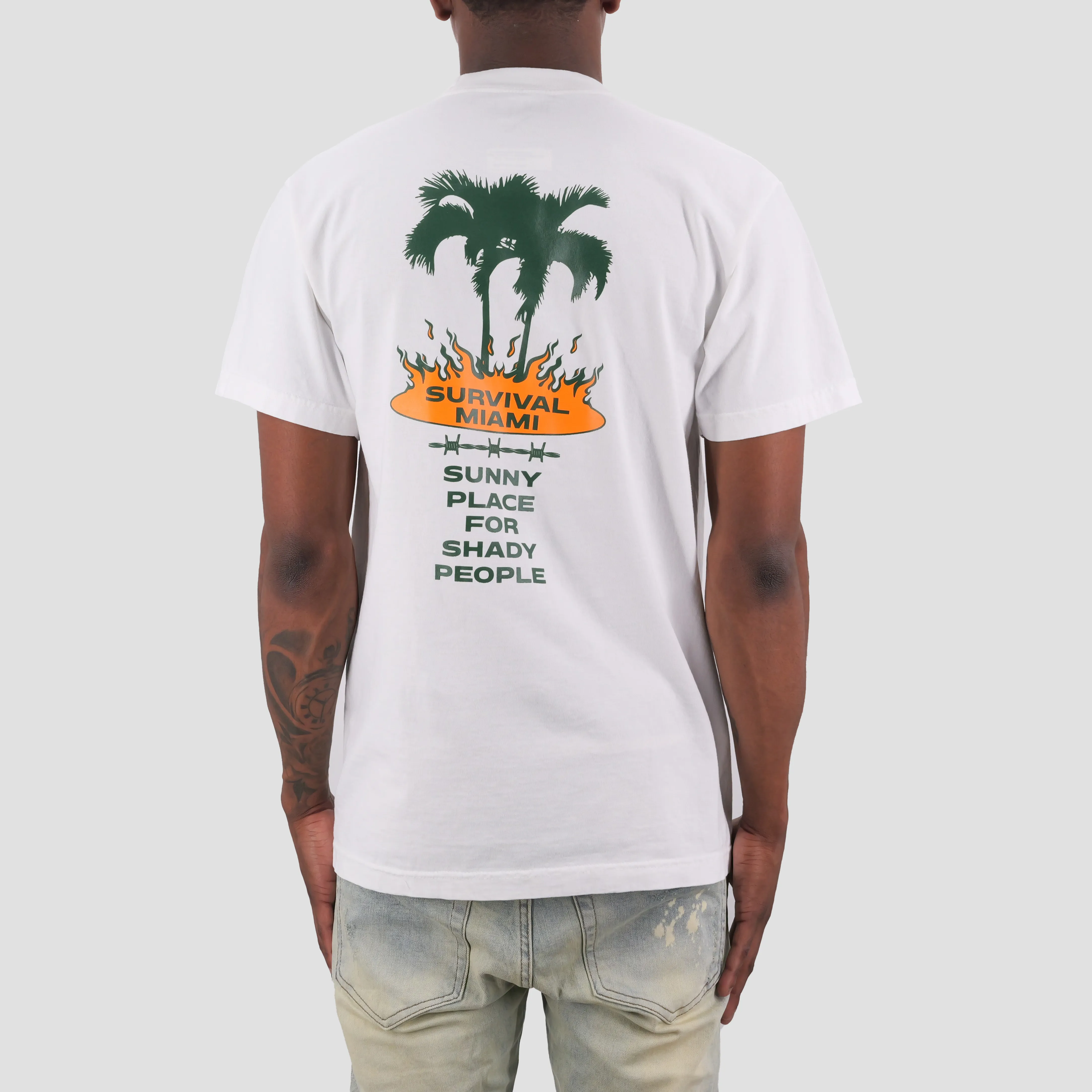 SHADY ISLAND PREM TEE WHITE