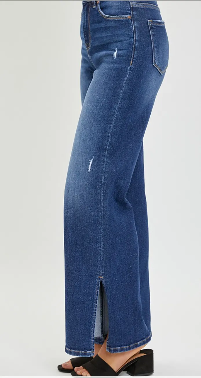 Slit Side Risen Jeans